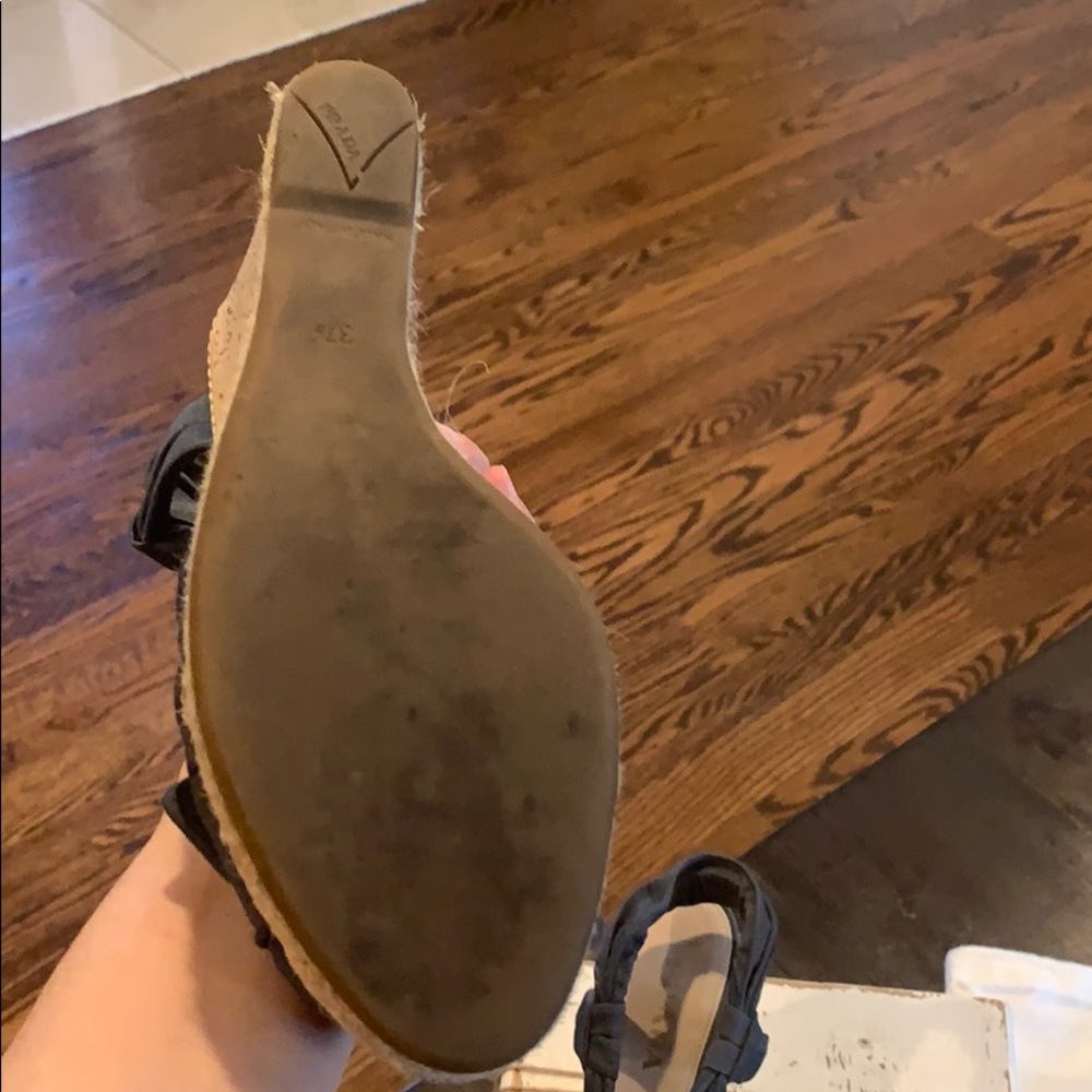 Prada bow cork wedges - Picture 8 of 9